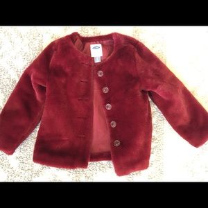 Faux Fur Red Jacket